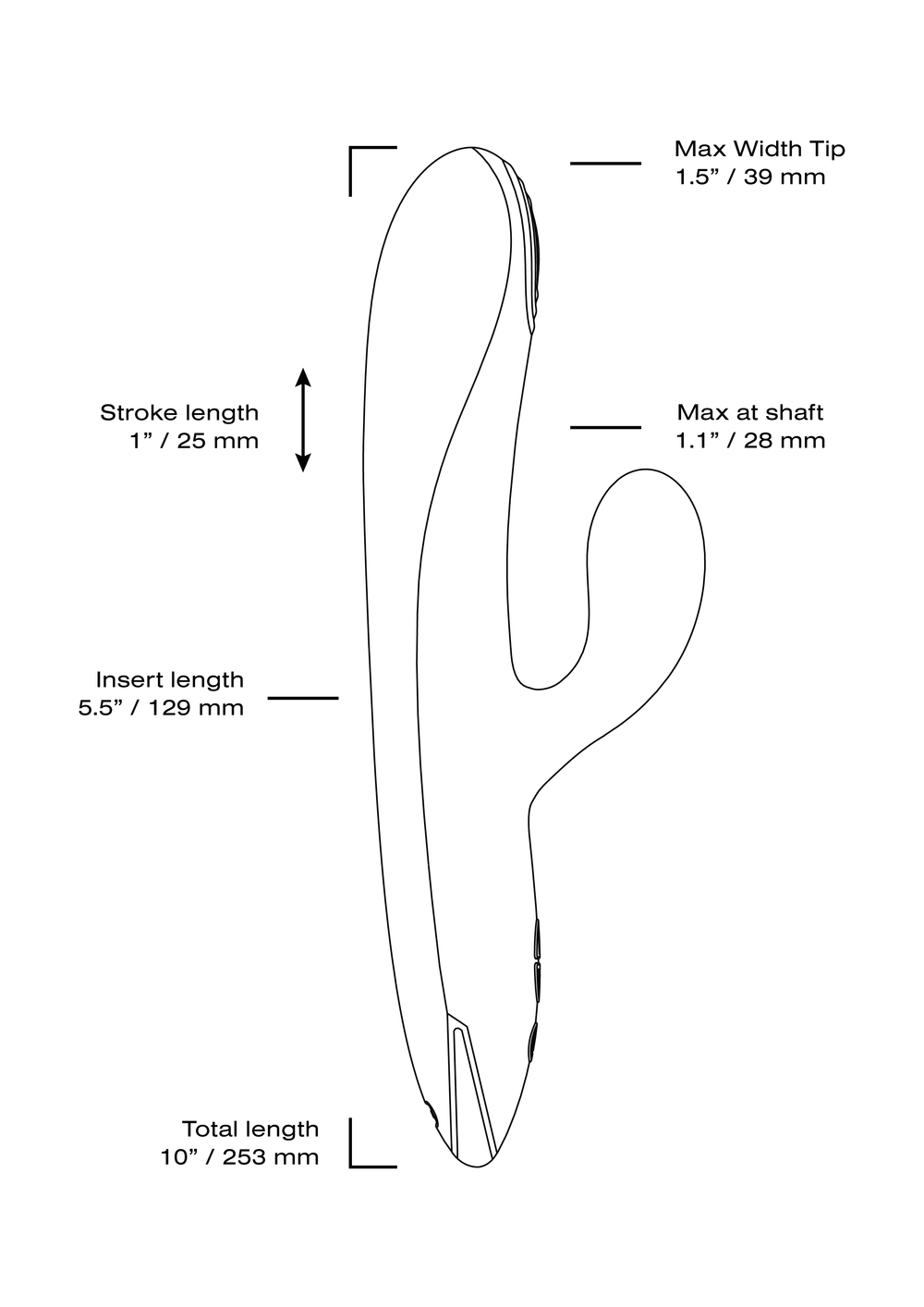 velvet thrusting vibrating dildo size